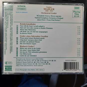 CD Gustav Mahler: Kindertotenlieder / Lieder Eines Fahrenden Gesellen / Rückert-Lieder