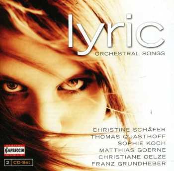 Album Gustav Mahler: Lyric Orchestral Songs