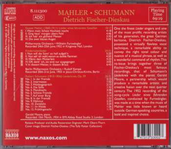 CD Robert Schumann: Mahler: Kindertotenlieder • Lieder Eines Fahrenden Gesellen / Schumann: Liederkreis