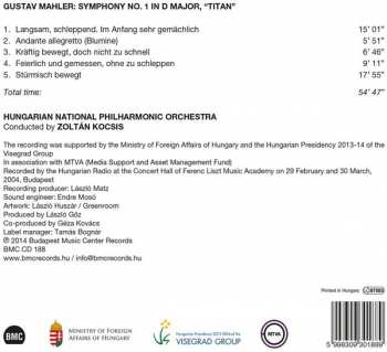 CD Gustav Mahler: Mahler: Symphony No. 1