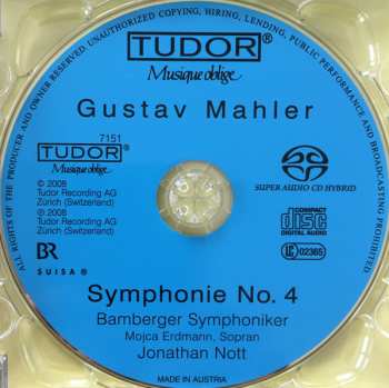 SACD Gustav Mahler: Symphonie No. 4