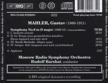 CD Gustav Mahler: Symphony No.9 In D Major