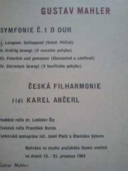 LP Gustav Mahler: Symfonie Č.1.