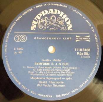 LP The Czech Philharmonic Orchestra: Symphony No˚ 4