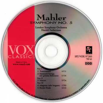 CD The London Symphony Orchestra: Symphony No. 5