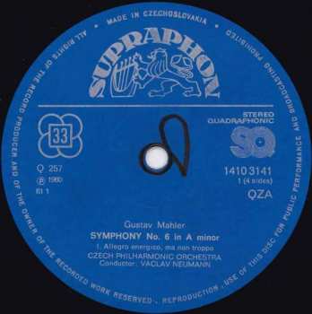 2LP The Czech Philharmonic Orchestra: Symphony No˚ 6 / Symphony No˚ 10 (Adagio) (2xLP)