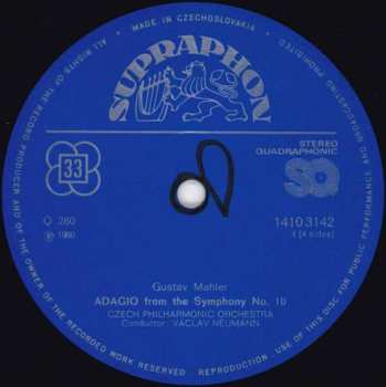 2LP The Czech Philharmonic Orchestra: Symphony No˚ 6 / Symphony No˚ 10 (Adagio) (2xLP)