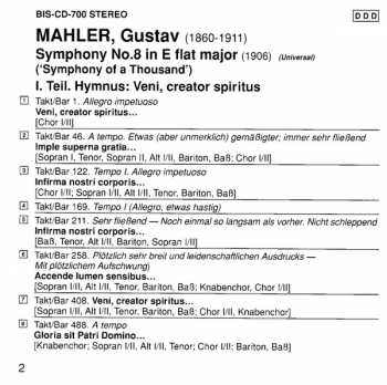 CD Gustav Mahler: Symphony No. 8 in E flat major "Symphony of a Thousand"
