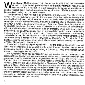 CD Gustav Mahler: Symphony No. 8 in E flat major "Symphony of a Thousand"