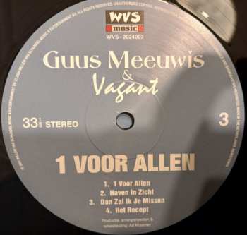 2LP Guus Meeuwis & Vagant: 1 Voor Allen