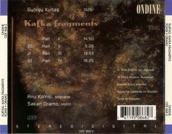CD Sakari Oramo: Kafka Fragments