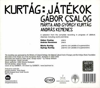 CD György Kurtág: Játékok