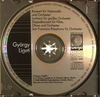 CD György Ligeti: Konzert Für Violoncello Und Orchester / Lontano / Doppelkonzert / San Francisco Polyphony