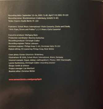 CD György Ligeti: The Ligeti Project III: Cello Concerto / Clocks And Clouds / Violin Concerto / Síppal, Dobbal, Nádihegedüvel