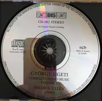 CD György Ligeti: The Complete Piano Music, Volume 2