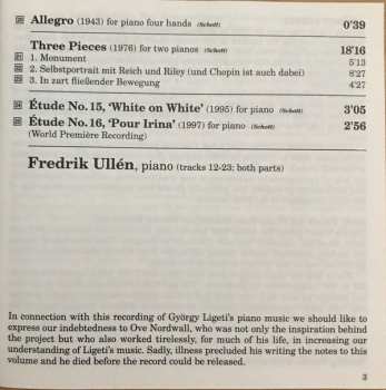 CD György Ligeti: The Complete Piano Music, Volume 2