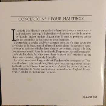 CD Georg Friedrich Händel: 5 Concertos Pour Orgue - 1 Concerto Pour Hautbois