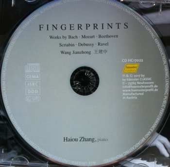 CD Haiou Zhang: Fingerprints