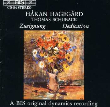 Album Håkan Hagegård: Zueignung = Tillägnan