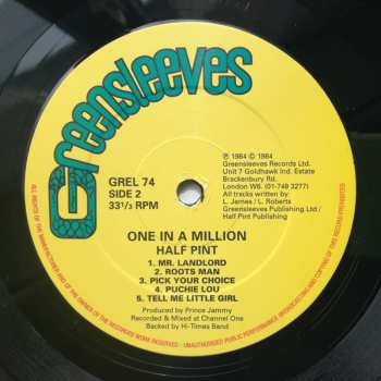 LP Half Pint: One In A Million