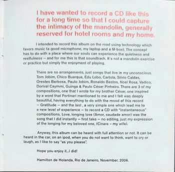 CD Hamilton De Holanda: Íntimo DIGI