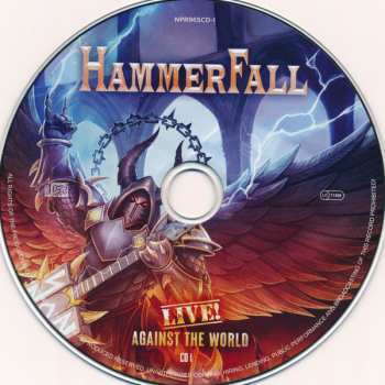 2CD/Blu-ray HammerFall: Live! Against The World LTD