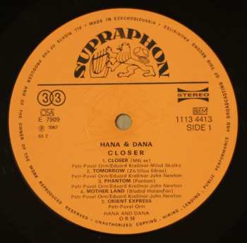 LP Hana & Dana: Closer