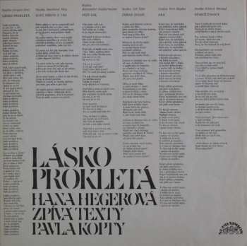 LP Hana Hegerová: Lásko Prokletá (Hana Hegerová Zpívá Texty Pavla Kopty)
