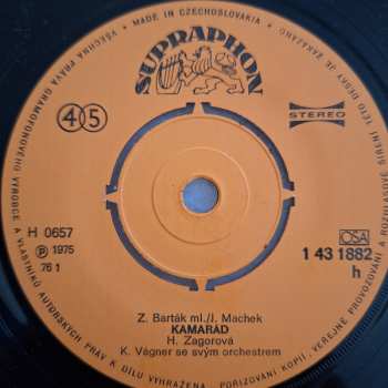 SP Hana Zagorová: Kamarád / Už Se Připozdívá