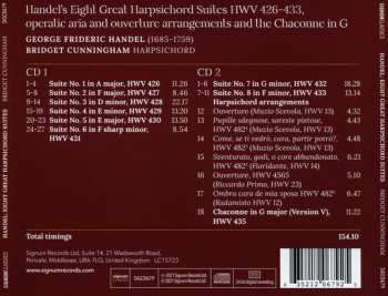 2CD Georg Friedrich Händel: Handel's Eight Great Harpsichord Suites