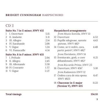 2CD Georg Friedrich Händel: Handel's Eight Great Harpsichord Suites