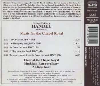 CD Georg Friedrich Händel: Music For The Chapel Royal