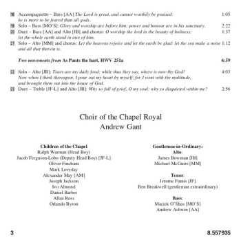 CD Georg Friedrich Händel: Music For The Chapel Royal