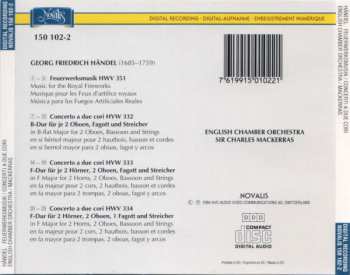 CD English Chamber Orchestra: Feuerwerksmusik / Fireworks Music, Concerti A Due Cori