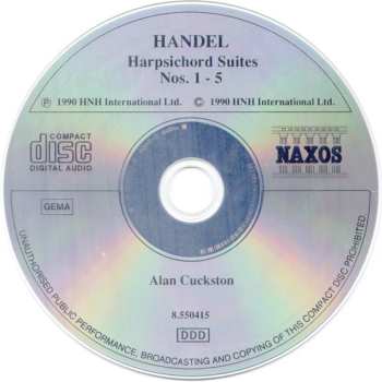 2CD Georg Friedrich Händel: Harpsichord Suites Nos. 1 - 8