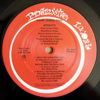 LP Hank Jones Trio: Arigato