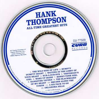 CD Hank Thompson: All-Time Greatest Hits