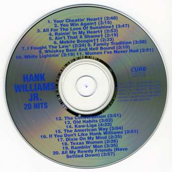 CD Hank Williams Jr.: 20 Hits