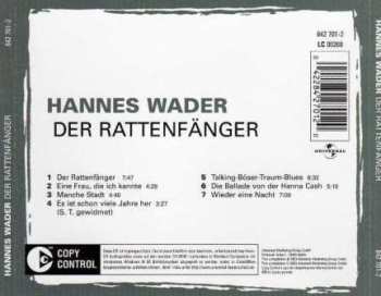 CD Hannes Wader: Der Rattenfänger