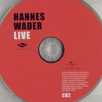 2CD Hannes Wader: Live