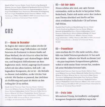 2CD Hannes Wader: Trotz Alledem (Lieder Aus 50 Jahren 1962-2012)