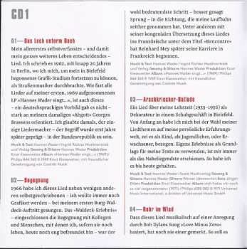 2CD Hannes Wader: Trotz Alledem (Lieder Aus 50 Jahren 1962-2012)