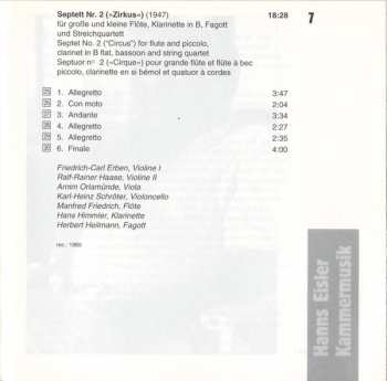 CD Hanns Eisler: Kammermusik = Chamber Music