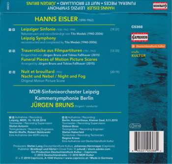CD MDR Sinfonieorchester: Leipzig Symphony / Funeral Pieces / Nuit Et Broulliard