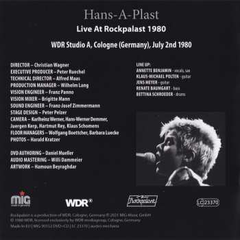 CD/DVD Hans-A-Plast: Live At Rockpalast 1980 (Dedicated To Jens Meyer † 2021)