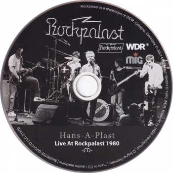 CD/DVD Hans-A-Plast: Live At Rockpalast 1980 (Dedicated To Jens Meyer † 2021)
