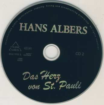 2CD Hans Albers: Das Herz Von St. Pauli