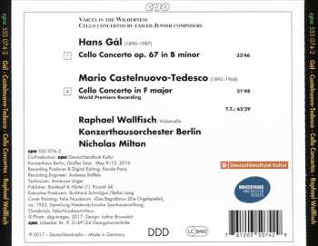 CD Mario Castelnuovo Tedesco: Cello Concertos