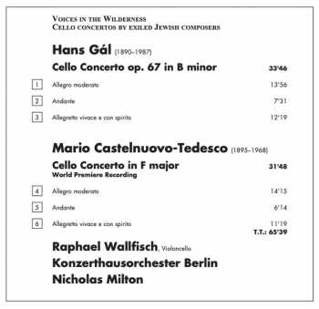 CD Mario Castelnuovo Tedesco: Cello Concertos