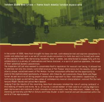 CD Hans Koch: London Duos And Trios (Hans Koch Meets London Musicians)